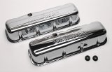 Edelbrock Valve Cover Signature Series Chevrolet 1965 and Later 396-502 V8 Chrome thumbnail 1