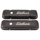 Edelbrock Valve Cover Signature Series Pontiac 1962-1979 301-455 CI V8 Low Black thumbnail 2