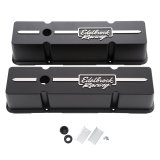 Edelbrock Valve Cover Racing Series Chevrolet 1959-1986 262-400 CI V8 Tall Black thumbnail 3