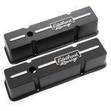 Edelbrock Valve Cover Racing Series Chevrolet 1959-1986 262-400 CI V8 Tall Black thumbnail 5