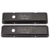 Edelbrock Valve Cover Victor Series Chevrolet 1959-1986 262-400 CI V8 Low Black thumbnail 2