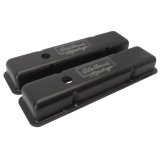 Edelbrock Valve Cover Victor Series Chevrolet 1959-1986 262-400 CI V8 Low Black thumbnail 5