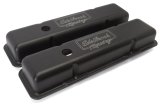 Edelbrock Valve Cover Victor Series Chevrolet 1959-1986 262-400 CI V8 Low Black thumbnail 7