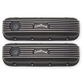 Edelbrock Valve Cover Classic Series Chevrolet 1965 and Later 396-502 V8 Black thumbnail 2