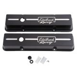 Edelbrock Valve Cover Racing Series Chevrolet 1959-1986 262-400 CI V8 Low Black thumbnail 3