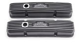 Edelbrock Valve Cover Classic Series Chevrolet 1959-1986 262-400 CI V8 Black thumbnail 1