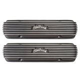 Edelbrock Valve Cover Classic Series Pontiac 1962-1979 301-455 CI V8 Black thumbnail 2
