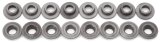 Edelbrock Valve Spring Retainers Steel Set of 16 thumbnail 3