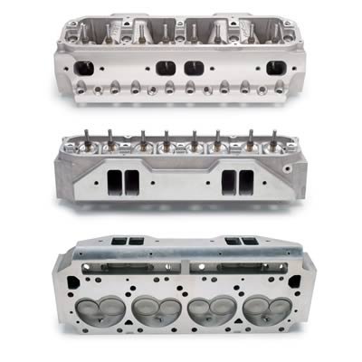 Edelbrock Big-Block Chrysler Victor B/Rb Heads w/ Valves thumbnail 1
