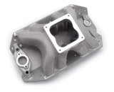 Edelbrock Manifold Big Victor II BBC w/ Edelbrock Profiler or Dart Big Chief Heads Dominator Flange thumbnail 1
