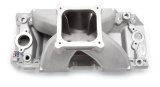 Edelbrock Manifold Chevy BB 9 8 Deck (Short) Super Victor 565 Thick Flange Rect Port Heads thumbnail 1