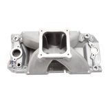 Edelbrock Manifold Chevy BB 9 8 Deck (Short) Super Victor 565 Thick Flange Rect Port Heads thumbnail 4