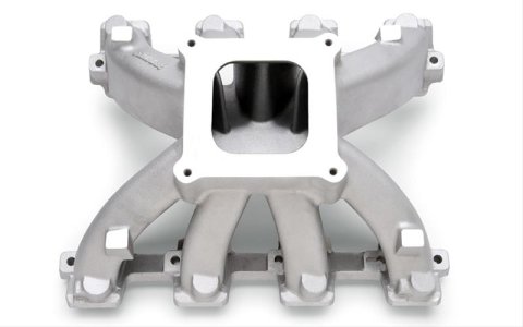 Edelbrock Manifold Super Victor GM LS3 V8 Carbureted 4150 Series Flange thumbnail 1