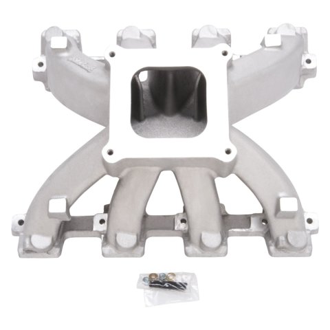 Edelbrock Manifold Super Victor GM LS3 V8 Carbureted 4150 Series Flange thumbnail 2