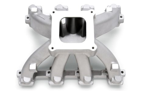 Edelbrock Manifold Super Victor GM LS3 V8 Carbureted 4150 Series Flange thumbnail 4