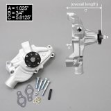 Edelbrock Water Pump High Performance Chevrolet 1971-1982 262-400 CI Corvette Short Style thumbnail 1