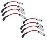 Edelbrock Spark Plug Wire Set LS Truck w/ Metal Sleeves 99-15 50 Ohm Resistance Red Wire (Set of 8) thumbnail 1