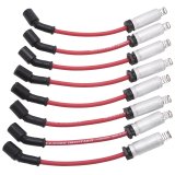 Edelbrock Spark Plug Wire Set LS Truck w/ Metal Sleeves 99-15 50 Ohm Resistance Red Wire (Set of 8) thumbnail 4