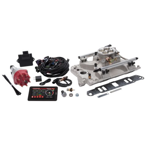 Edelbrock Pro Flo 4 Fuel Injection Kit Seq Port Pontiac 326-455 ci 550 Max HP 2 LbHr Injectors Satin thumbnail 5