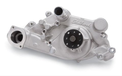 Edelbrock Water Pump High Performance Str 05-08 GM Gen IV LS Cars Reverse Rotation Right Hand Return thumbnail 1