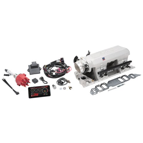 Edelbrock Pro Flo 4 XT EFI System Seq Port BBC Rect Port Std Deck 625 Max HP 35lb/hr Satin Finish thumbnail 5