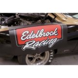 Edelbrock Racing Fender Cover - PVC Foam Mat - 2 Color Printed Edelbrock Racing Logo thumbnail 1