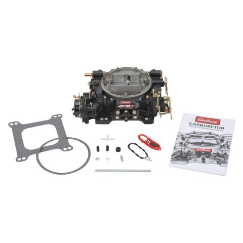 Edelbrock Carburetor Thunder AVS2 Series 650 CFM Electric Choke Black Powder Coated (Non-EGR) thumbnail 7