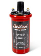 Edelbrock Ignition Coil - Electric Oil Filled - .70 PR Red w/ Black Top thumbnail 3