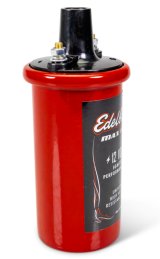 Edelbrock Ignition Coil - Electric Oil Filled - .70 PR Red w/ Black Top thumbnail 6