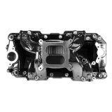 Edelbrock B/B Chev Rect Port RPM Air-Gap Manifold - Black Plasma Finish thumbnail 2