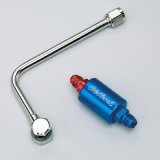 Edelbrock Chromed Steel Fuel Line and Filter Kit Fo Eps Carbs thumbnail 1