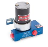 Edelbrock Fuel Pump Electric Quiet-Flo Carbureted 160GPH 1/2In In 1/2In Out 160 GPH Blue thumbnail 1