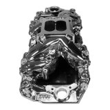 Edelbrock Chevy Big Block RPM Air-Gap 2-R Intake Manifold - Chrome Plasma Finish thumbnail 8
