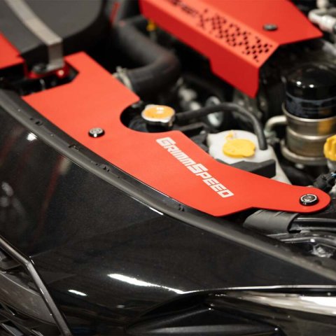 GrimmSpeed 2022+ Subaru WRX Radiator Shroud - Red thumbnail 3