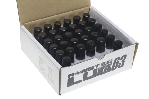 Wheel Mate Monster Lug 63 Nut Set of 32 - Black 14x1.50 thumbnail 2