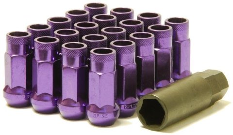 Wheel Mate Muteki SR48 Open End Lug Nuts - Purple 12x1.50 48mm thumbnail 1