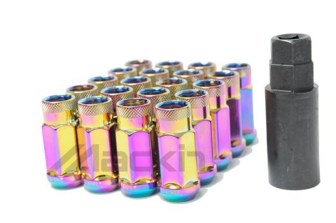 Wheel Mate Monster Open End Lug Nut Set of 20 - Purple 14x1.50 thumbnail 2