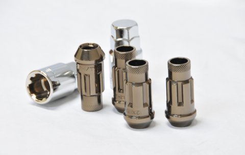 Wheel Mate Monster Open End Lug Nut Set of 4 - T Chrome 1/2in thumbnail 1