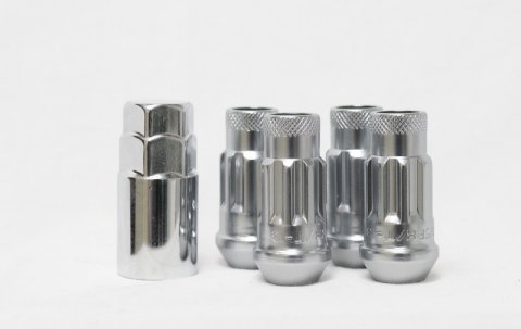 Wheel Mate Monster Open End Lug Nut Set of 4 - Chrome 1/2in thumbnail 2