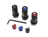 Wheel Mate Muteki Aluminum Closed End Cap 12 X 1.25- Red (24 PCS) thumbnail 1