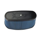 Injen NanoWeb Dry Air Filter 8.725x3.940 Oval neck/ 10.375x5.590 Base / 6.30 Tall w/Barb Fit thumbnail 7