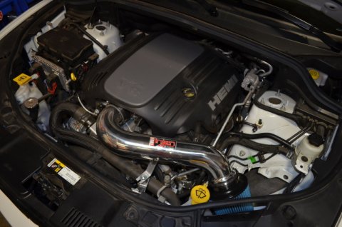 Injen 11-17 Dodge Durango R/T 5.7L V8 Wrinkle Black Power-Flow Air Intake System thumbnail 7
