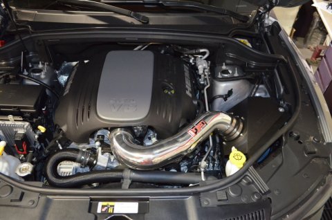 Injen 14-20 Dodge Durango R/T 5.7L V8 Wrinkle Black Power-Flow Air Intake System thumbnail 6