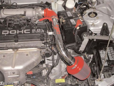 Injen 95-99 Eclipse 4 Cyl. Non Turbo No Spyder Polished Short Ram Intake thumbnail 4