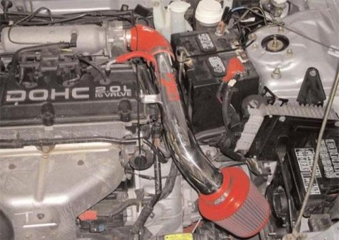 Injen 95-99 Eclipse 4 Cyl. Non Turbo No Spyder Polished Short Ram Intake thumbnail 7