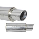 Injen 2 3/8 Universal Muffler w/Stainless Steel resonated rolled tip (Injen embossed logo) thumbnail 3