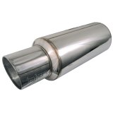 Injen 2 3/8 Universal Muffler w/Stainless Steel resonated rolled tip (Injen embossed logo) thumbnail 6