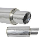 Injen 2 3/8 Universal Muffler w/Stainless Steel resonated rolled tip (Injen embossed logo) thumbnail 7