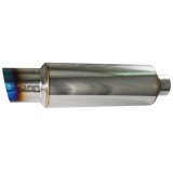 Injen 2 3/8 Universal Muffler w/Titanium burnt rolled Tip and stainless steel resonated inner wall thumbnail 4