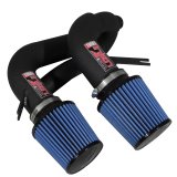 Injen 08-09 535i E60 3.0L L6 Twin intake & AMSOIL Filters Wrinkle Black Short Ram Intake thumbnail 2